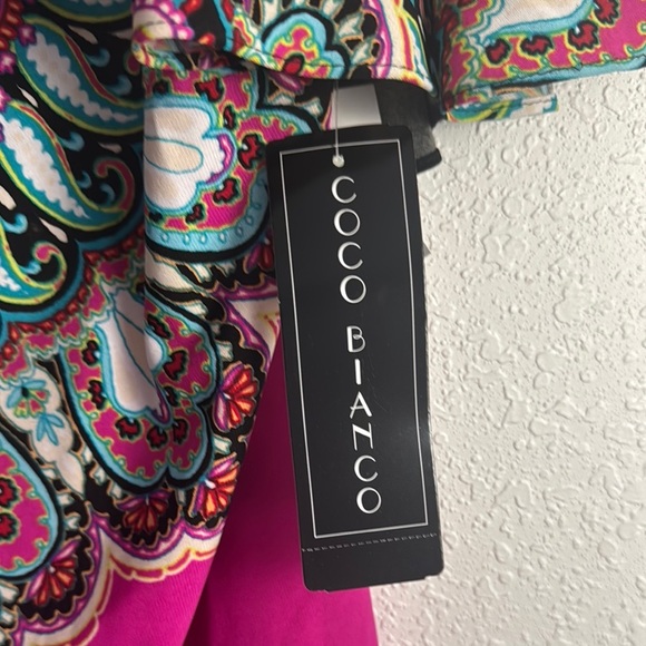 Coco Bianco Pink and Black Paisley Blouse - Picture 3 of 4